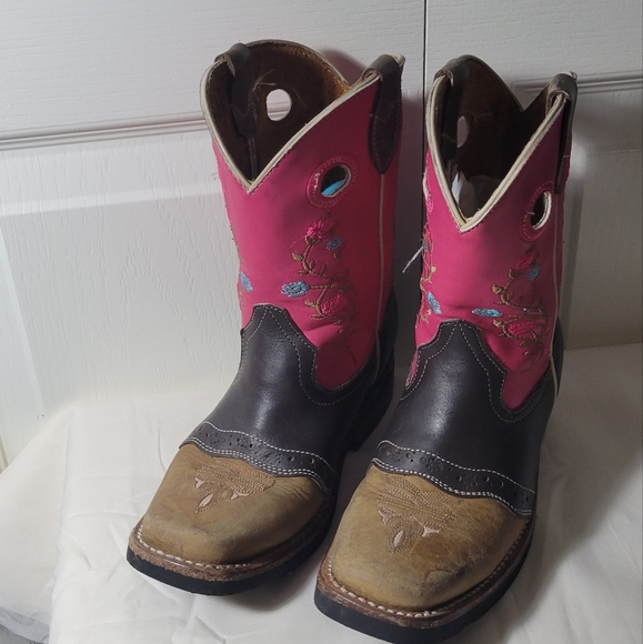 ❤ GIRL  BOOTS SIZE 13.5 100 % LEATHER - Picture 2 of 10